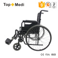 Topmedi Equipo médico Silla de silla de acero económico con reposapiés elevador